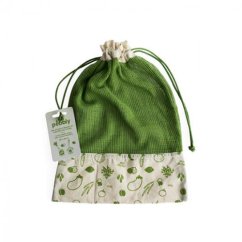 Pytlík na zeleninu Pebbly NBA178 krémovo-zelená