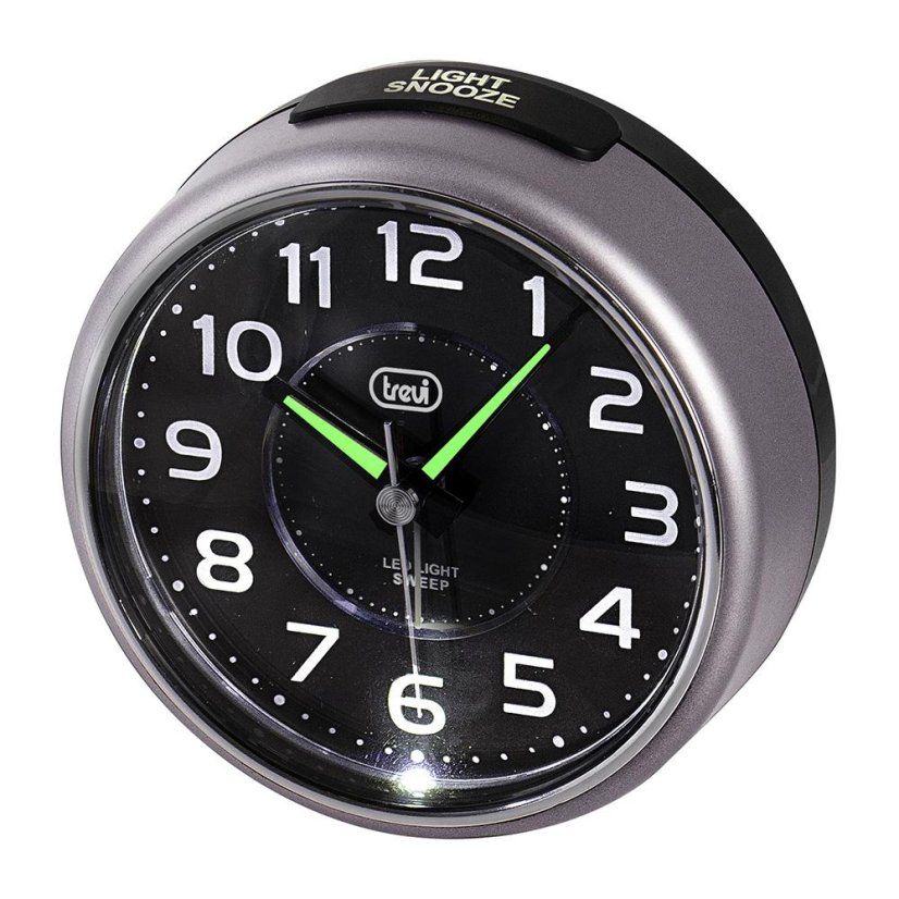 Analogový budík Trevi SL 3096/GR šedý