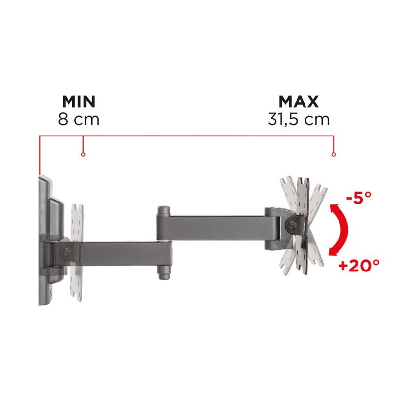 Držák TV Meliconi Flatstyle EDR100 580460 černý