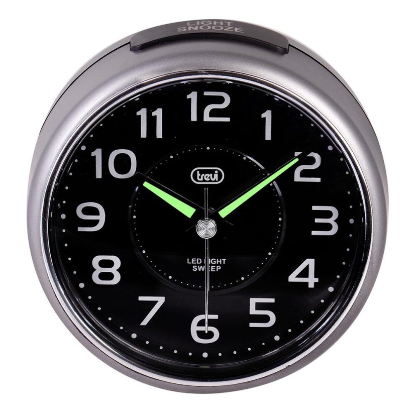 Analogový budík Trevi SL 3096/GR šedý