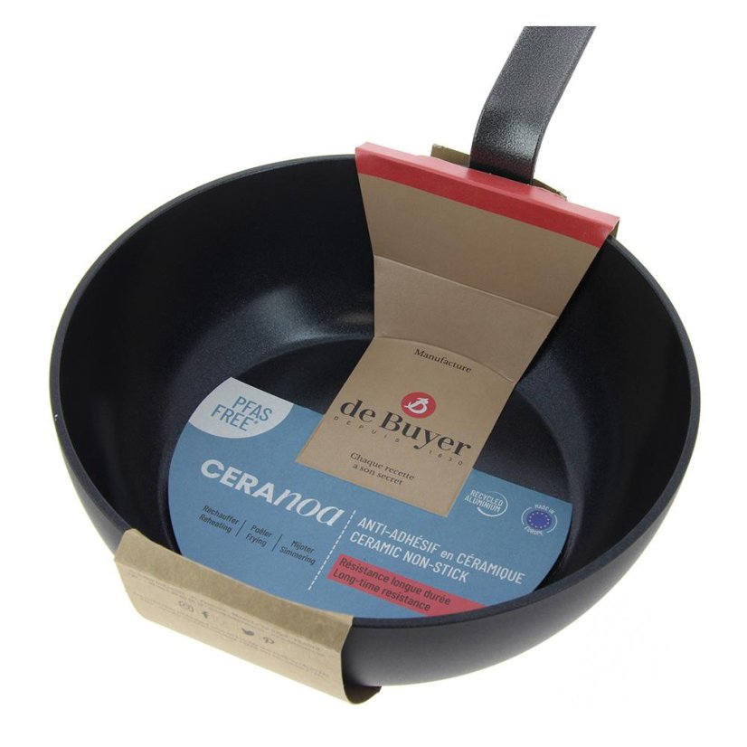 Keramická nepřilnavá hluboká pánev de Buyer Ceranoa, 8228.24, 24 cm