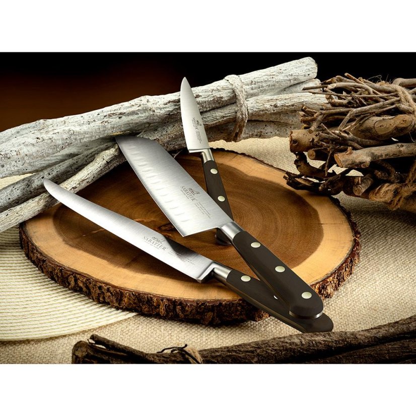 Kuchyňský Santoku nůž Lion Sabatier IDÉAL Laiton 714780