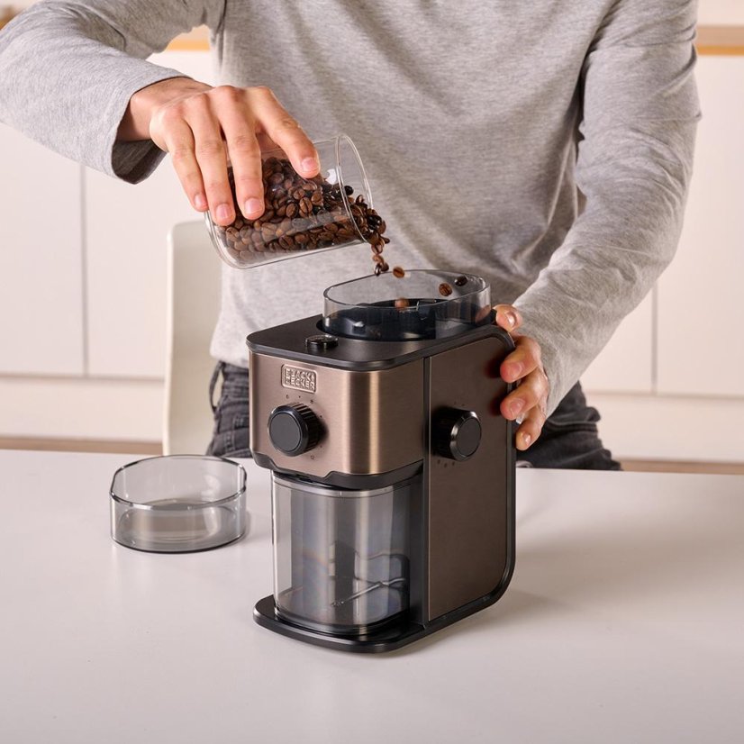 Kávomlýnek Black+Decker BXCG151E nerez