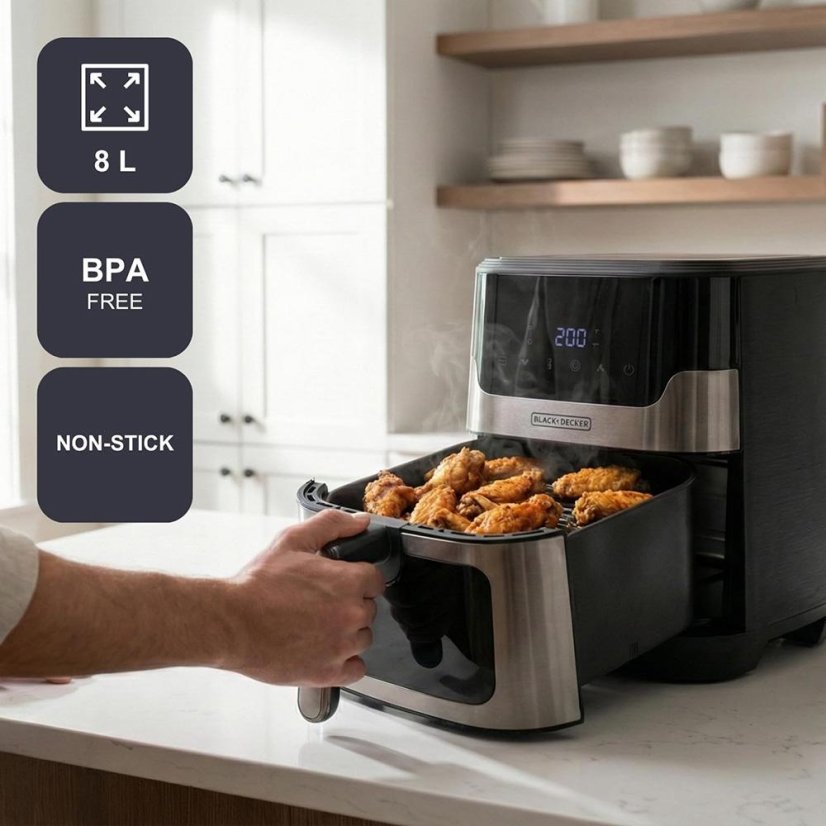Fritéza Black+Decker BXAF8001E