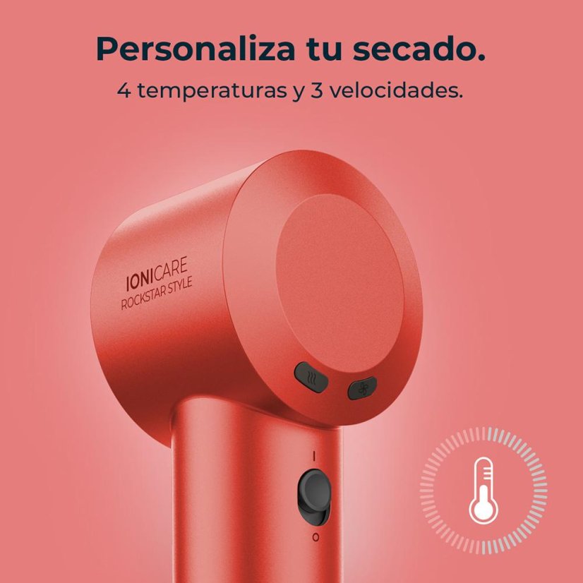 Fén na vlasy Cecotec IoniCare RockStar Style Aluminum 100839 červený