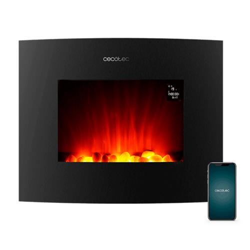 Elektrický krb Cecotec ReadyWarm 2650 Curved Flames Connected 5814 černý