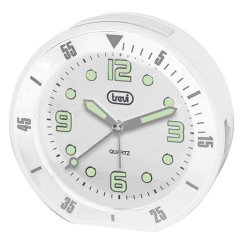 Analogový budík s velkým ciferníkem Trevi SL 3091/WH bílý
