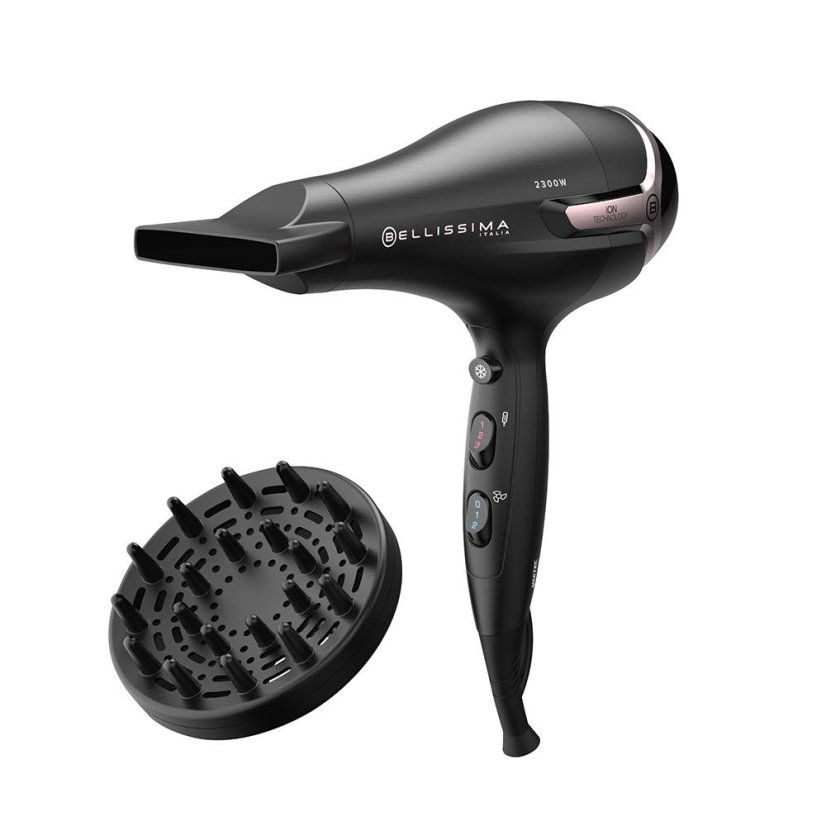 Fén na vlasy Bellissima 11860 K9 2300 černo-růžový