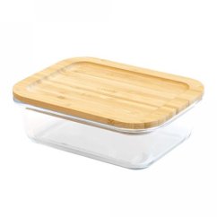 Skleněná dóza na jídlo Pebbly PKV-008, 650 ml