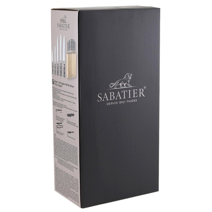 Blok na nože Lion Sabatier + 5 nožů 665084 BORNEO dřevo