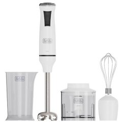 Tyčový mixér s příslušenstvím Black+Decker BXHBA750E bílý