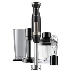 Tyčový mixér s příslušenstvím Black+Decker BXHBA1500E černý-nerez