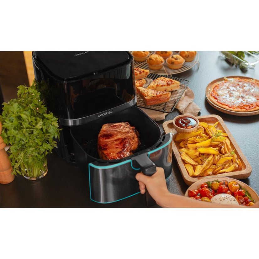 Horkovzdušná fritéza Cecotec CecoFry 3317 černo-stříbrná