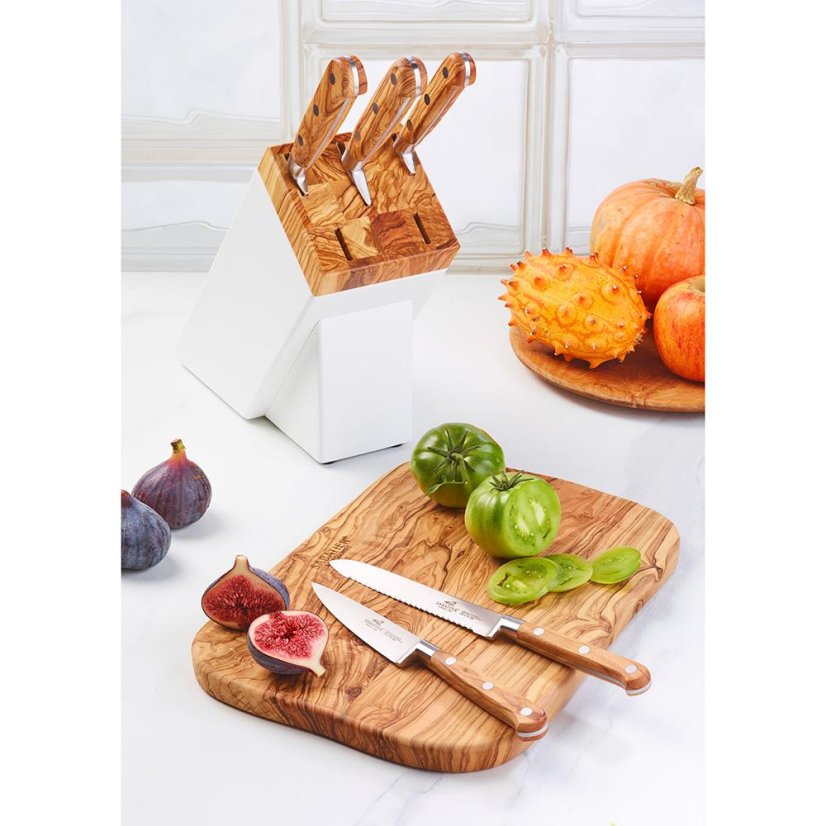 Blok na nože Lion Sabatier + 5 nožů 664288 ARLES bílý