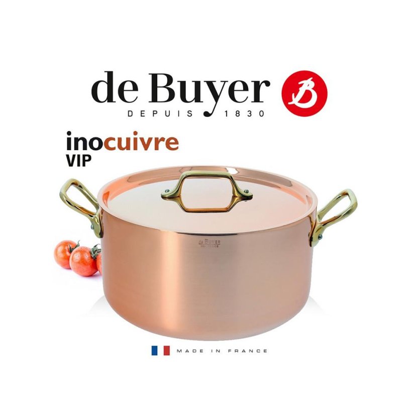 Hrnec s pokličkou de Buyer Inocuivre 6447.20, 20 cm