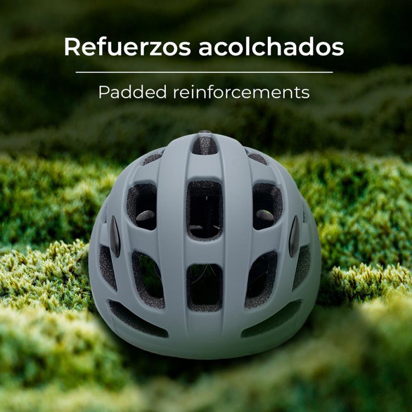 Cyklistická helma Cecotec 7346 šedá S-M