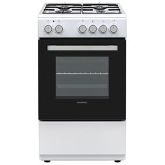 Sporák s troubou Daewoo F56CG40E20WNLCZ bílo-černý