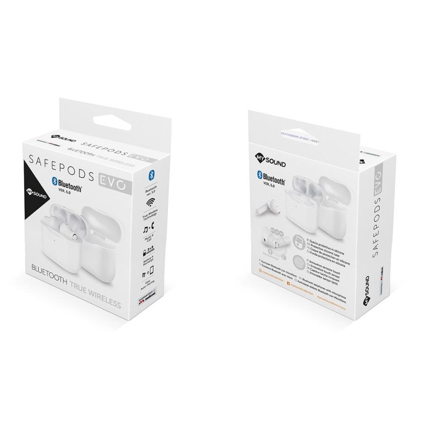 Bezdrátová sluchátka Meliconi SAFE PODS EVO497415 bílé