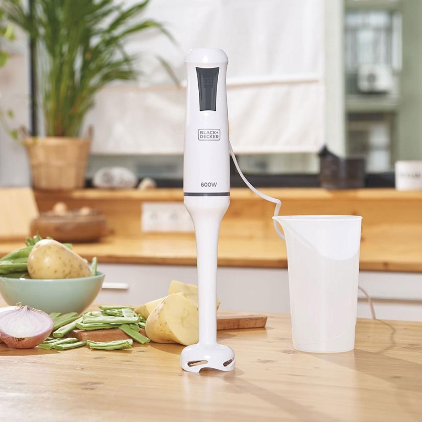 Tyčový mixér Black+Decker BXHB600E bílý