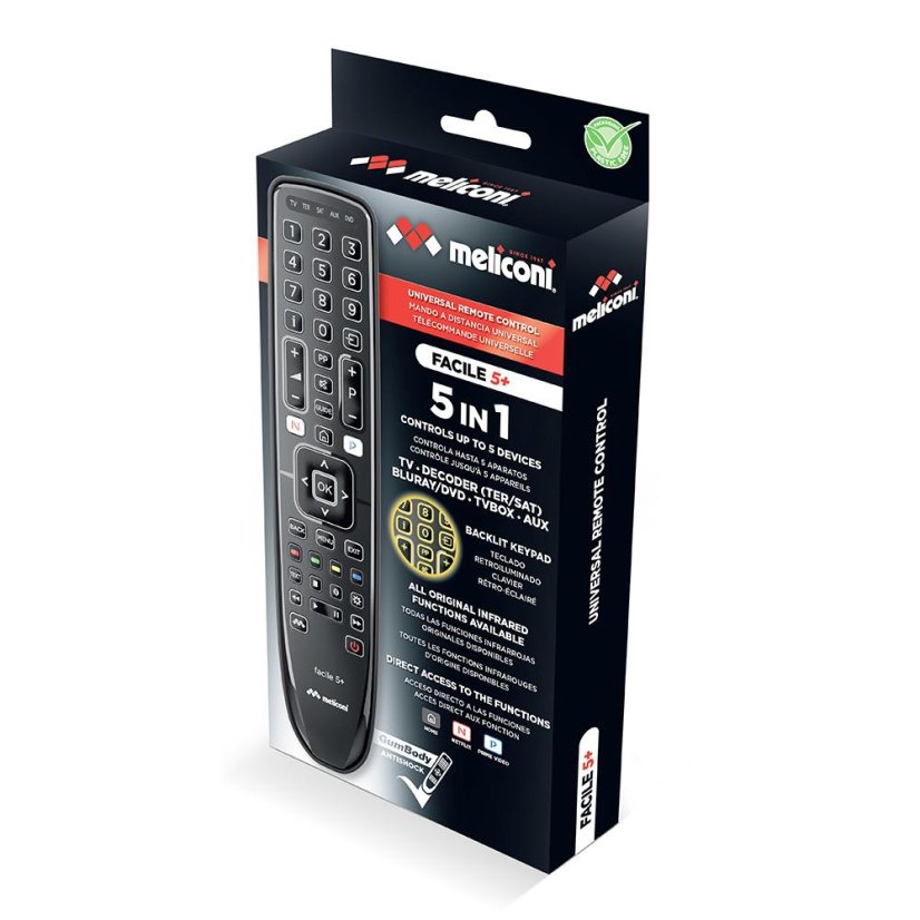 Dálkové ovládán 5v1í Meliconi 806080