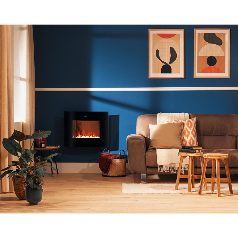 Elektrický krb Cecotec ReadyWarm 2650 Curved Flames Connected 5814 černý