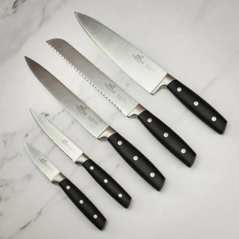 Blok na nože + 5 nožů Lion Sabatier International 663080 SEATTLE černý