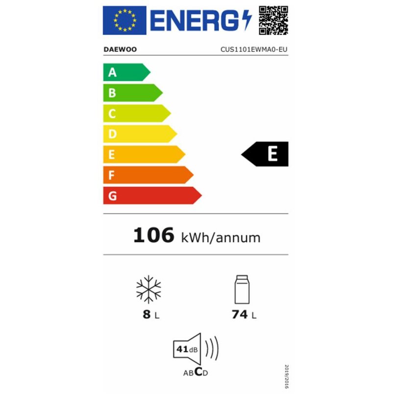 Lednice Daewoo CUS1101EWMA0-EU bílá