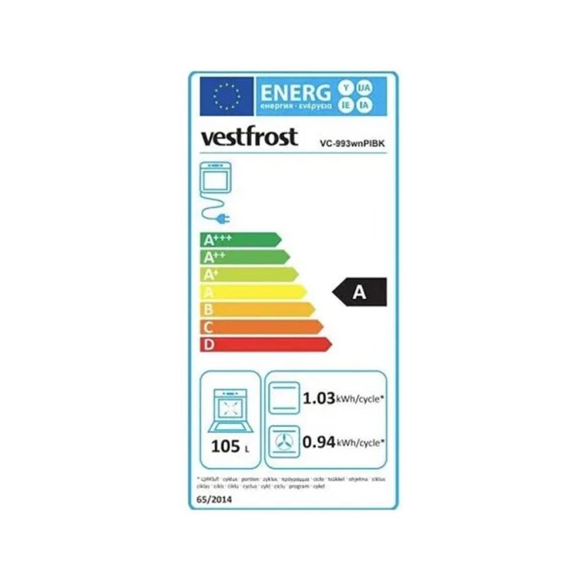 Indukční sporák Vestfrost VC-993wnPIBR bordo