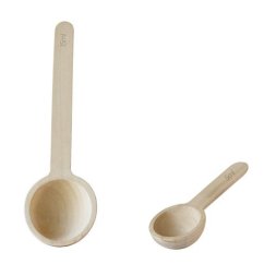 Odměrky 2 kusy Pebbly NBA226 dřevo