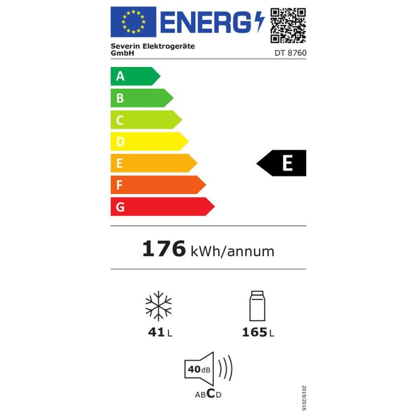 Kombinovaná lednice Severin DT 8760 bílá