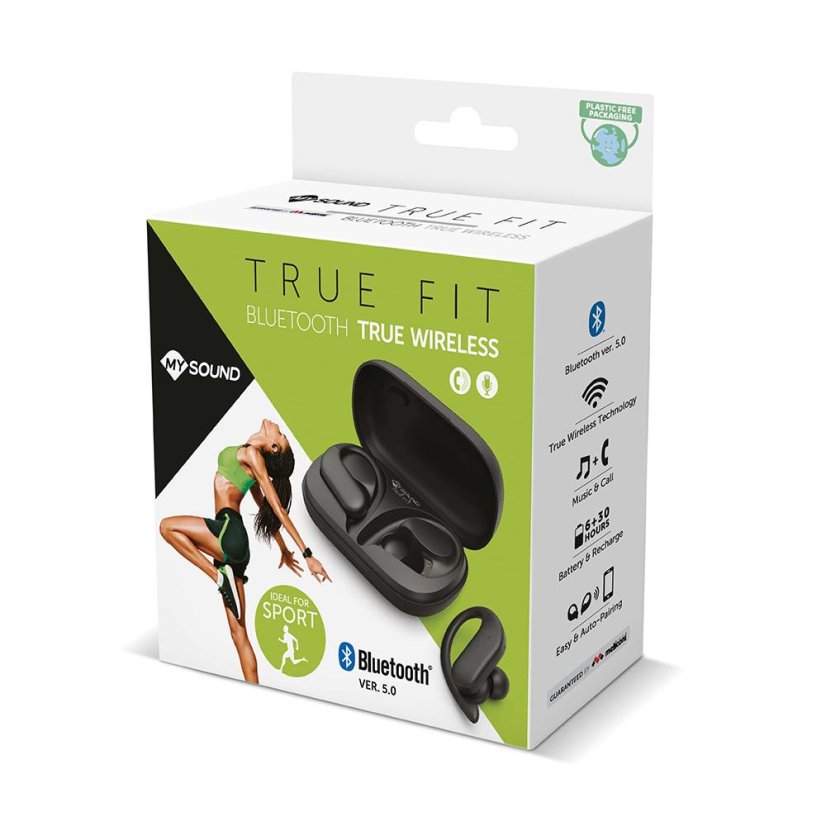Bezdrátová sluchátka Meliconi True Fit 497349 černé