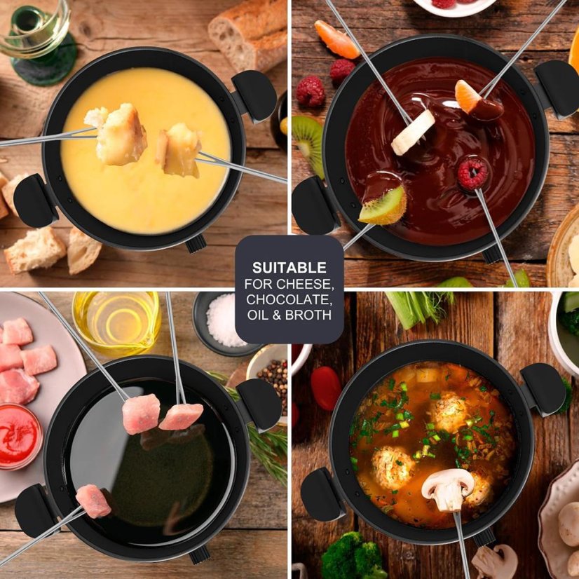 Fondue set Black+Decker BXFC1000E nerez ocel/černá