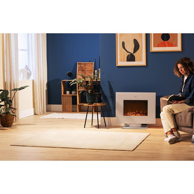 Elektrický krb Cecotec ReadyWarm 2700 Design Flames White 5832 bílý