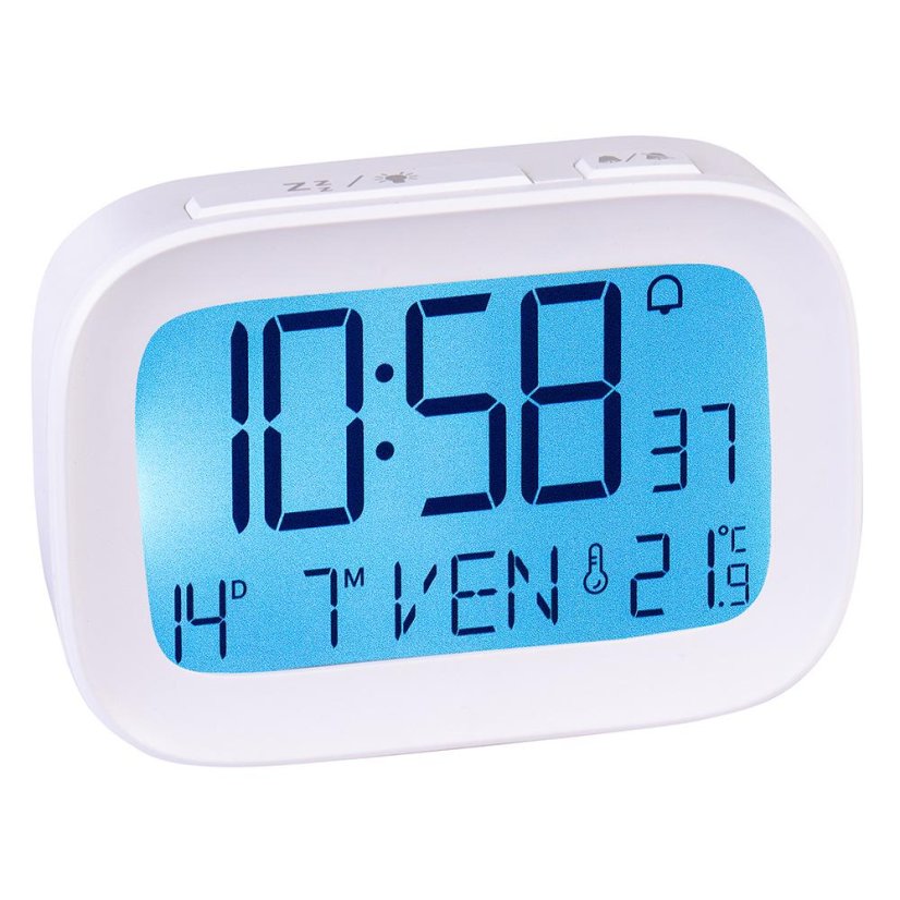 Digitální budík s velkým displejem Trevi SLD 3850 WH bílý