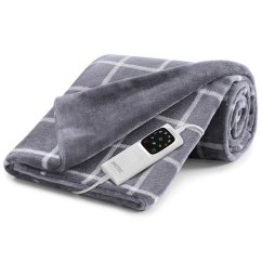 Vyhřívací deka Imetec Adapto Velvet Squar 16775 šedá