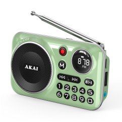 Rádio AKAI APR-500 zelené
