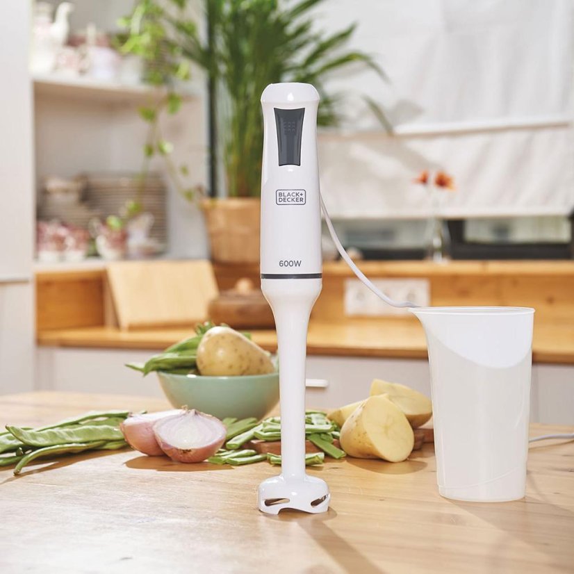 Tyčový mixér Black+Decker BXHB600E bílý