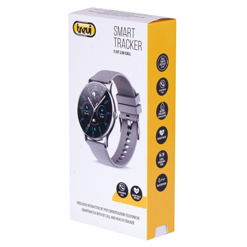 Chytré hodinky Trevi T-FIT 230 CALL SILVER stříbrné