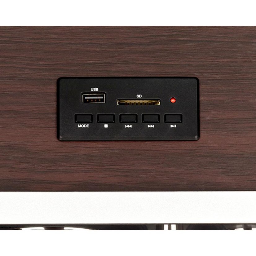 Dřevěné rádio Roadstar HRA-1345NUS/WD stříbrné