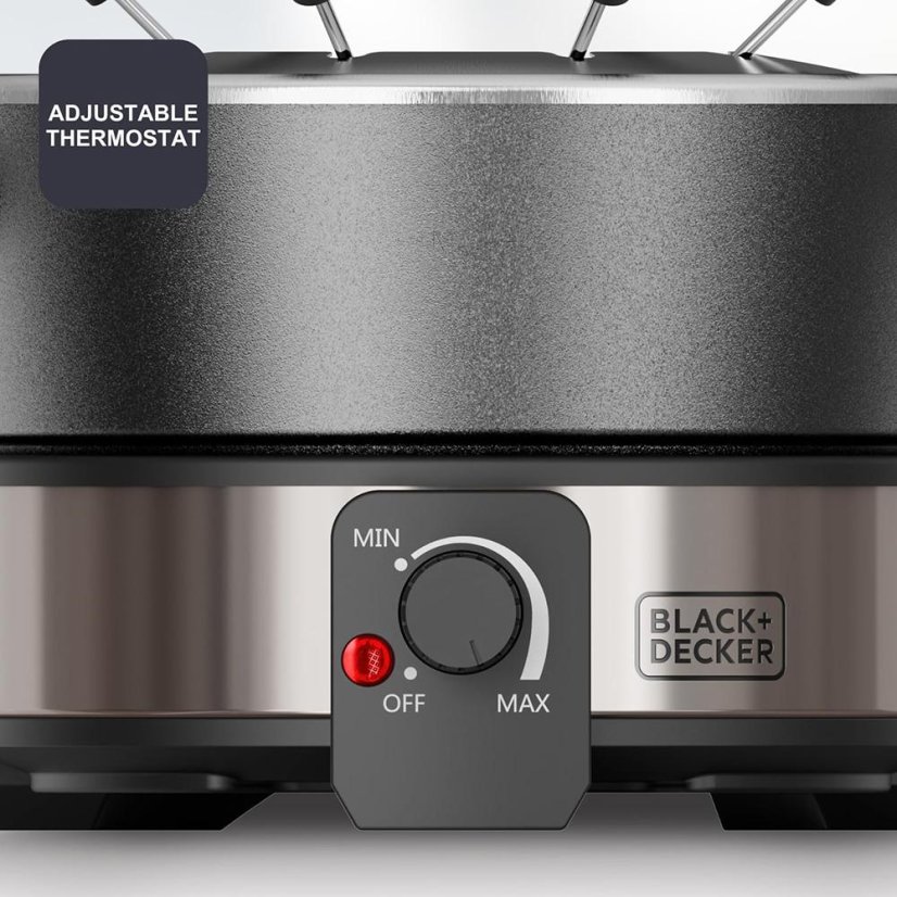 Fondue set Black+Decker BXFC1000E nerez ocel/černá