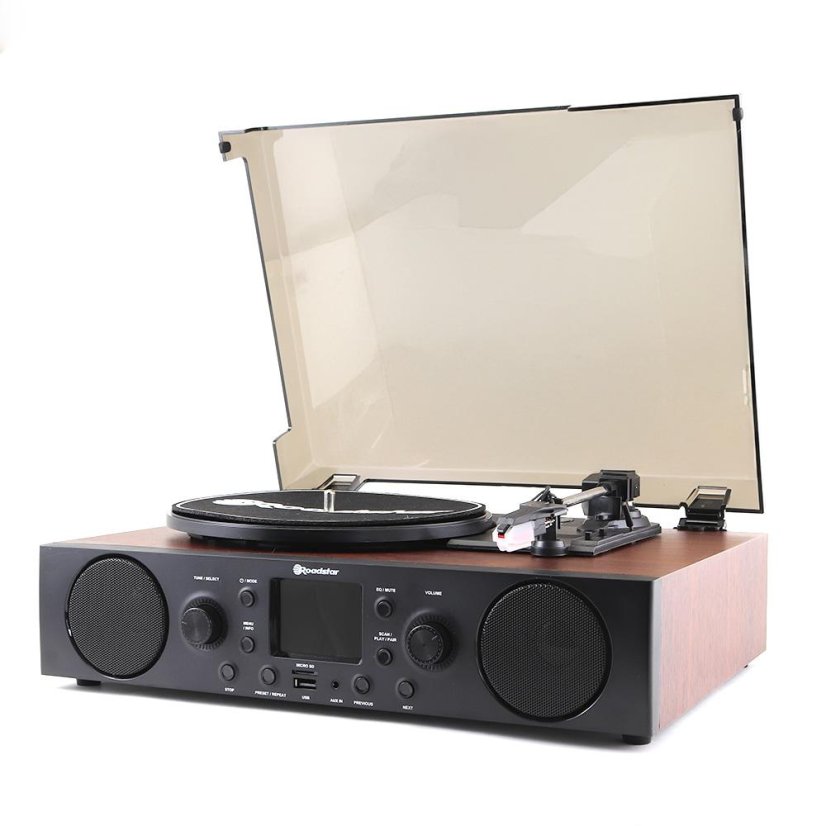 Gramofon Roadstar TTR-7850ED+BT dřevo