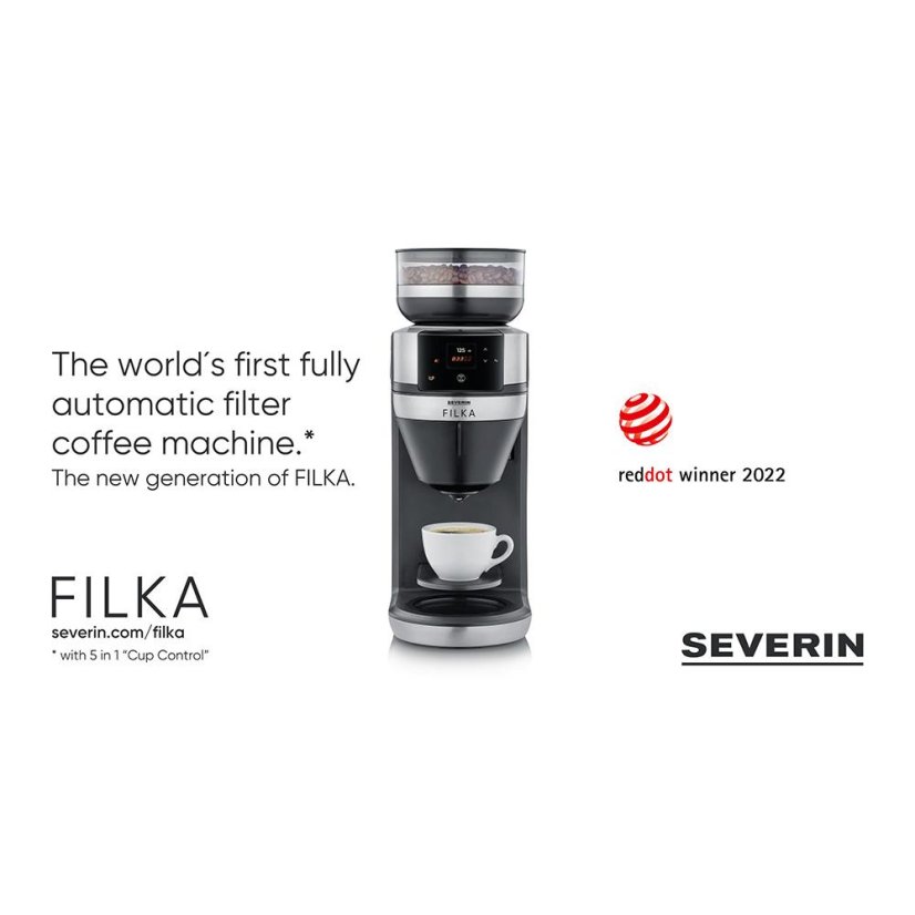 Kávovar Severin Filka KA 4853 černo-stříbrný