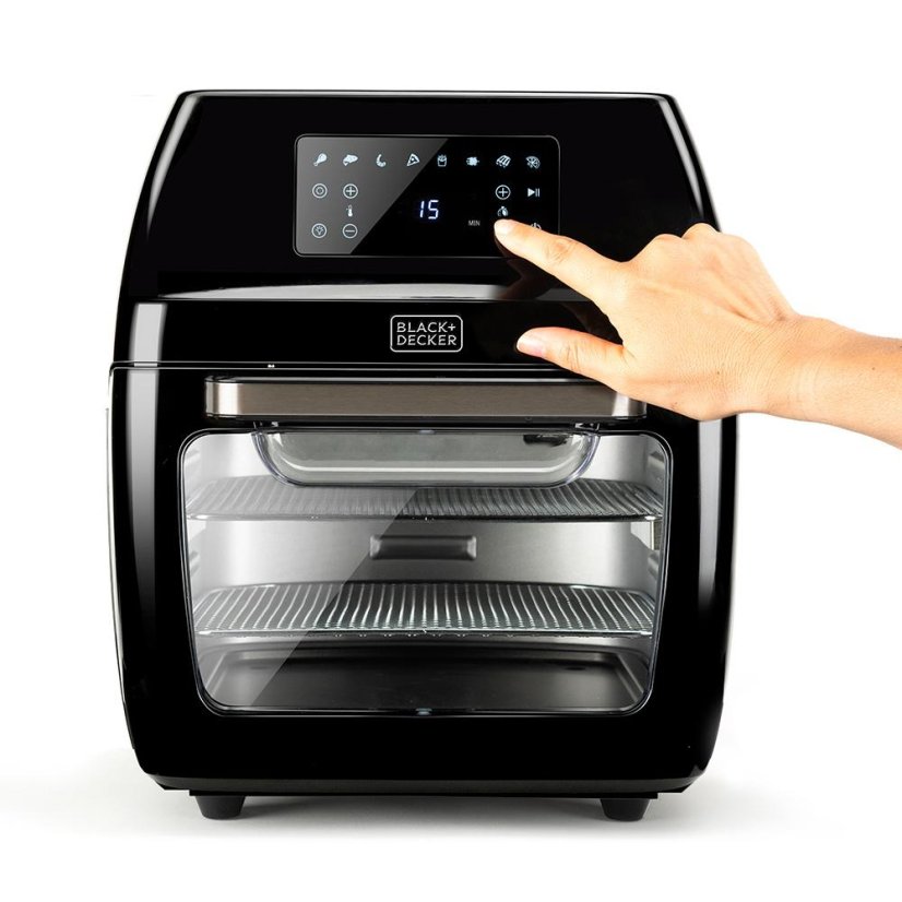 Horkovzdušná fritéza Black+Decker BXAFO1200E černá