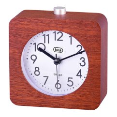 Budík z přírodního dřeva Trevi SL 3843 WD