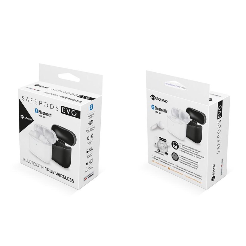 Bezdrátová sluchátka Meliconi SAFE PODS EVO 497416 černé