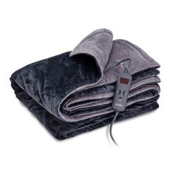 Vyhřívací deka Solac Reikiavik double CT8608 šedo-černá