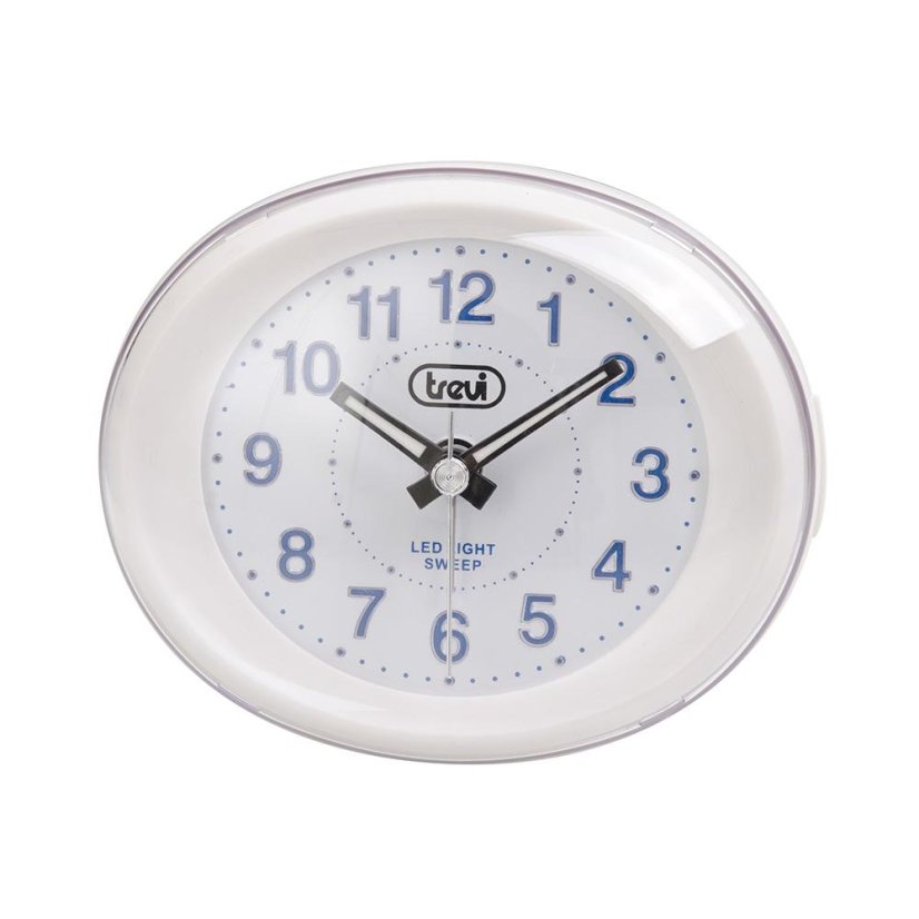 Budík s velkým ciferníkem Trevi SL 3052/WH bílý
