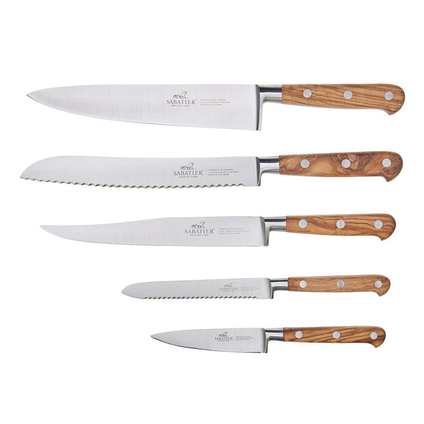 Blok na nože Lion Sabatier + 5 nožů 664288 ARLES bílý