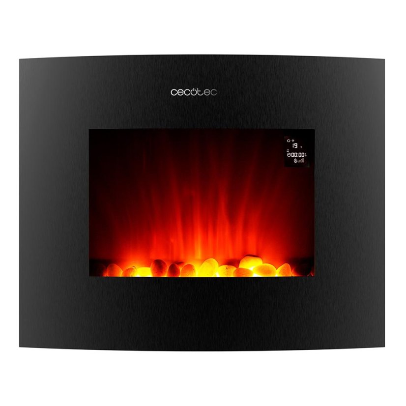 Elektrický krb Cecotec ReadyWarm 2650 Curved Flames Connected 5814 černý