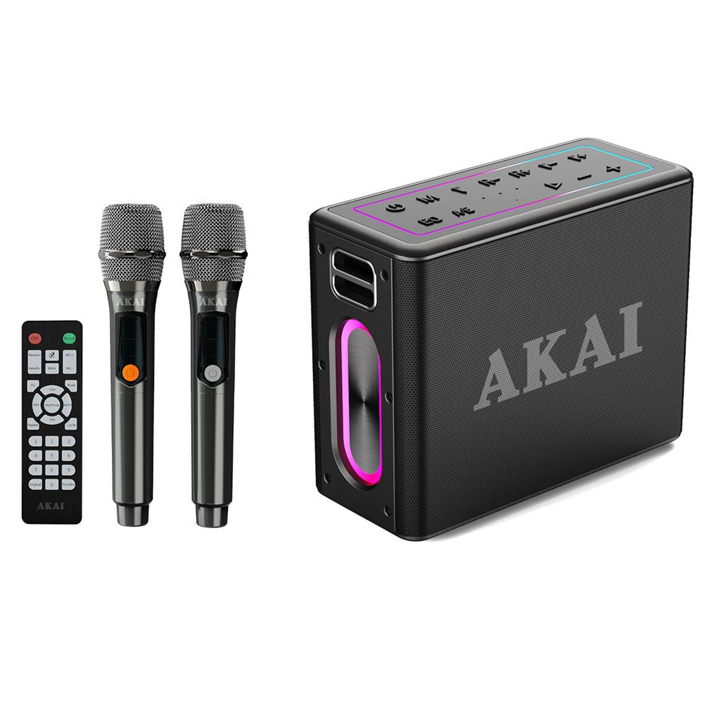 Reproduktor s mikrofony a ovladačem AKAI ABTSW-120 černý
